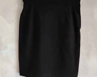 Vintage Zustand Claude Montana Straight Black Kurzrock Gr. S/M