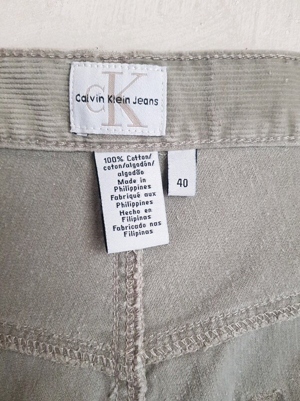 Vintage Corduroy Calvin Klein Mens Pants Grey - Etsy