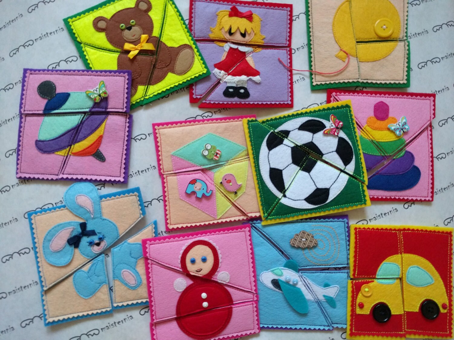 Felt Puzzle Quiet Game Etsy Australia