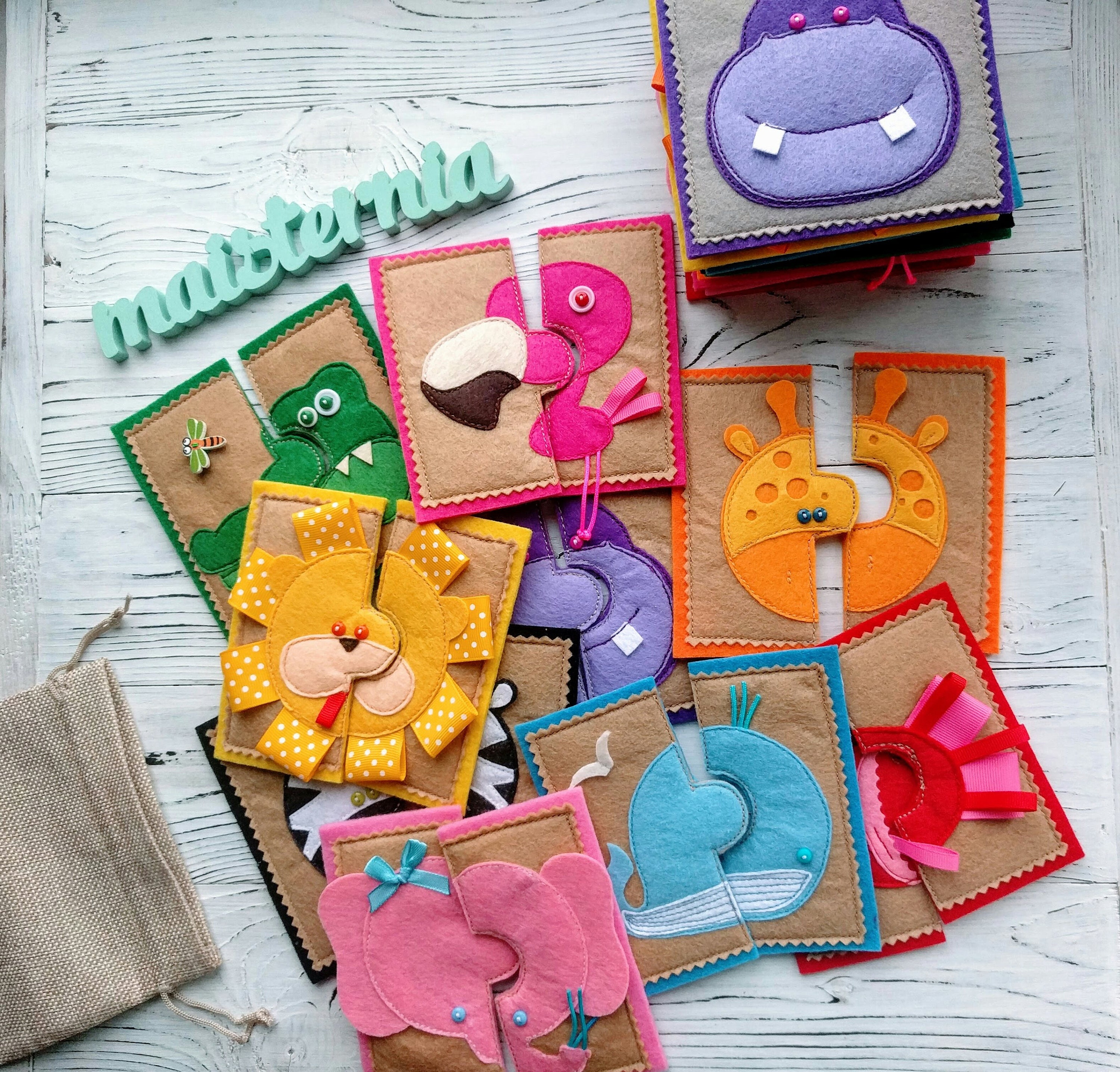 Felt Puzzle Quiet Game Etsy Australia