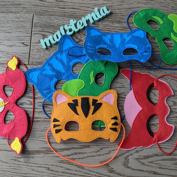 Felt masks \ Kids Costume \ PJ masks \ Marvel \ My little pony