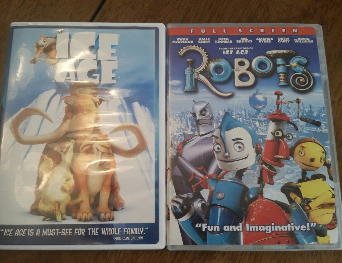 Ice Age And Robots 2 Fantastic Blue Sky Animation Films Etsy