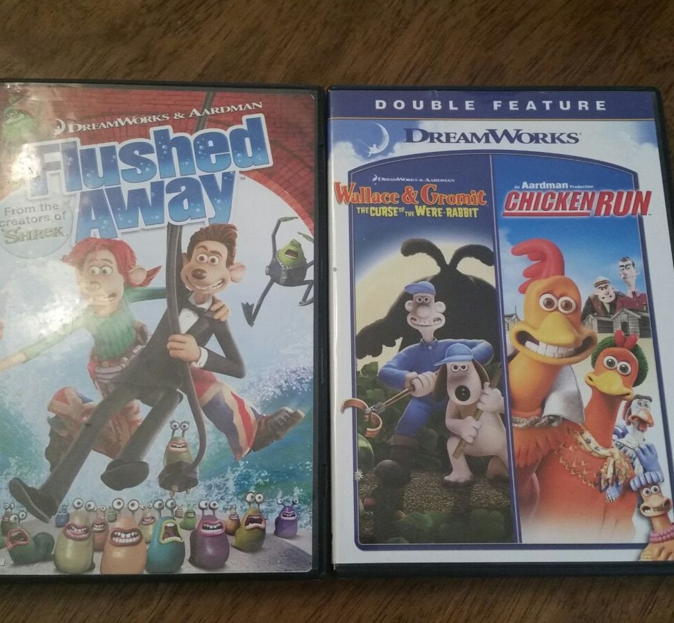 Three Fantastic Aardman Animations Film Dvds-wallace & - Etsy