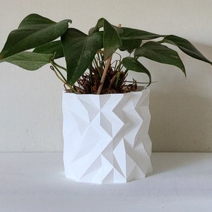 Large Indoor Planter, White Indoor Plant Pot, Eco-Friendly, Best Gift