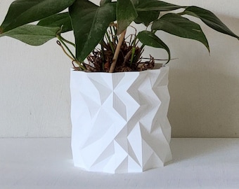 Large Indoor Planter, White Indoor Plant Pot Holder
