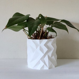 Large Indoor Planter, White Indoor Plant Pot, Eco-Friendly, Best Gift