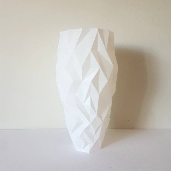 Tall Vase, 3D Printed, Modern Shape, Irregular Pattern, Lightweight, Essential, Minimal Design, Perfect Gift