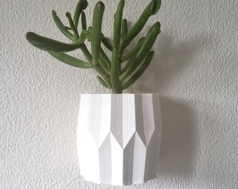 White Wall Planter, Wall Mounted Indoor Plant Pot Holder, Birthday Gift