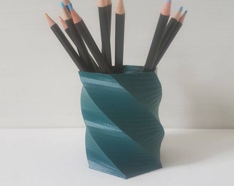 Pen Holder, 3D Printed Container for your Office and Desktop Decoration, Living, Home, Essential, Pot, Minimal, Perfect Gift