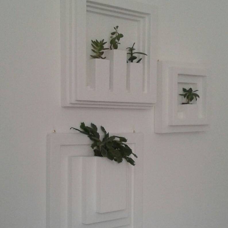 White Wall Planter Living Wall Vertical Garden Indoor Plant Etsy UK