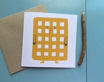 Potato Waffle - Greetings Card