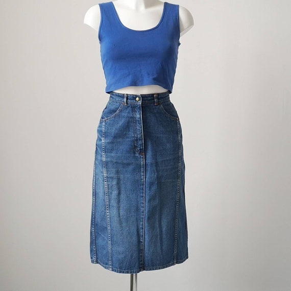 Original 1960's BIBA Denim Skirt