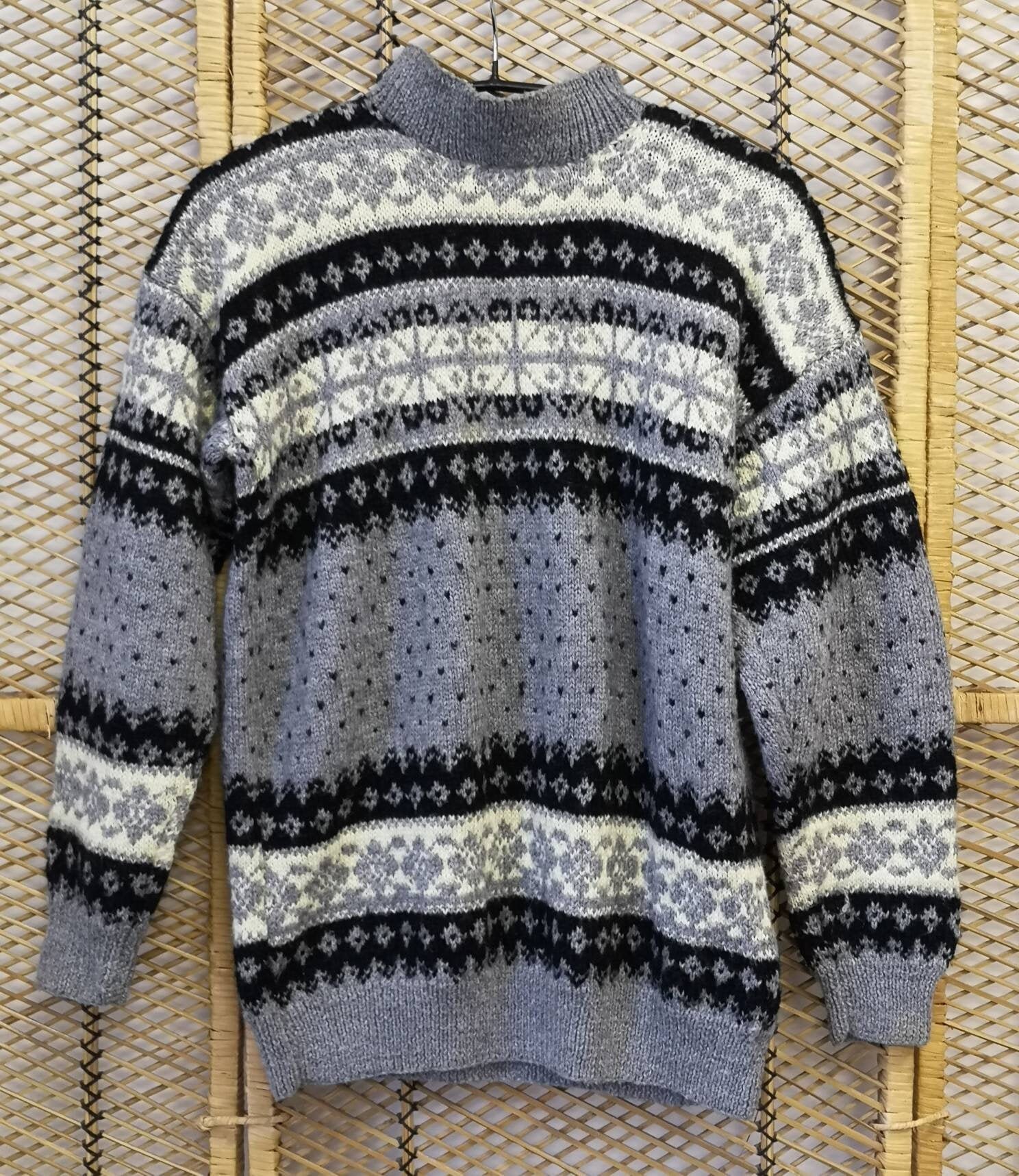 Image of Vintage Fairisle Style Wool Sweater