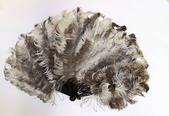 Victorian Ostrich Feather Fan