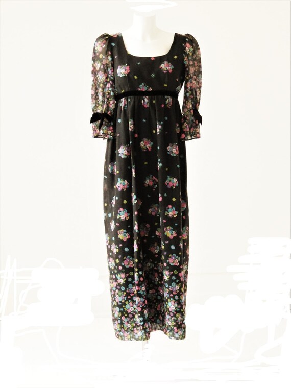 1960's Empire Line Maxi Dress by Marion Donaldson
