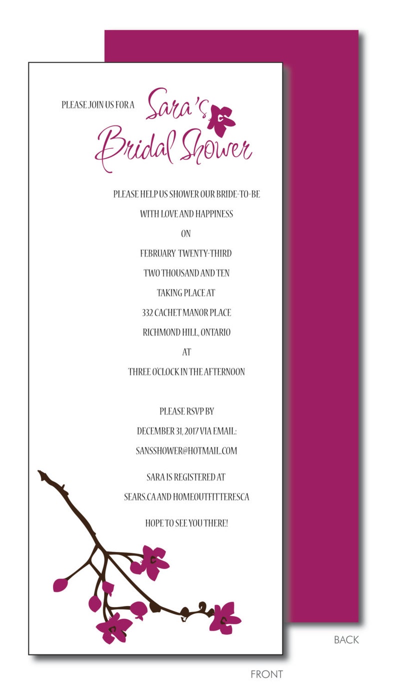 Bridal Shower Invitation