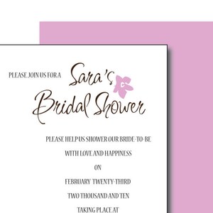 Bridal Shower Invitation