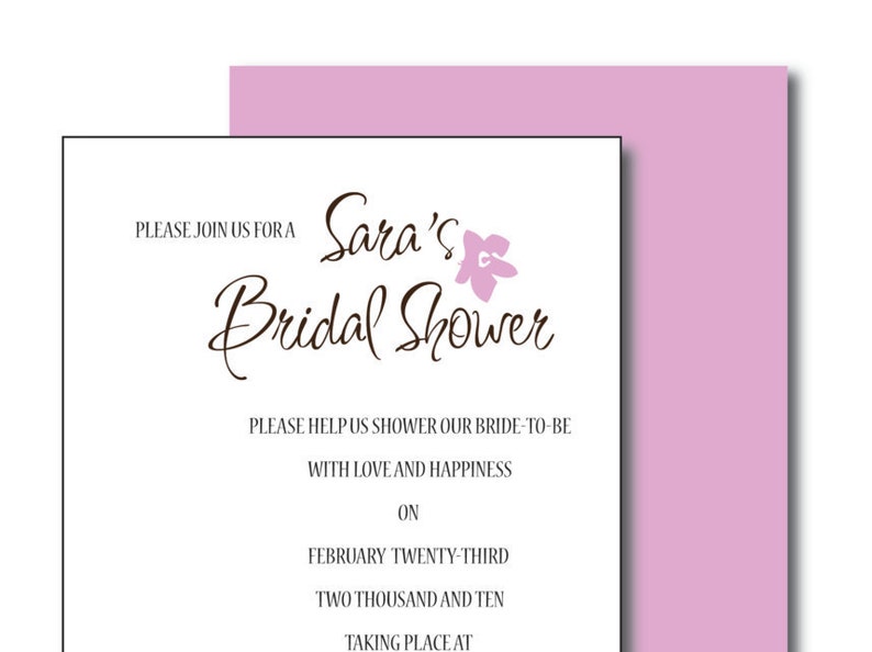 Bridal Shower Invitation