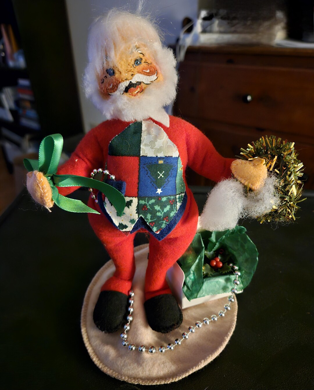 Hgb Annalee Evergreen Santa, 9 Inch