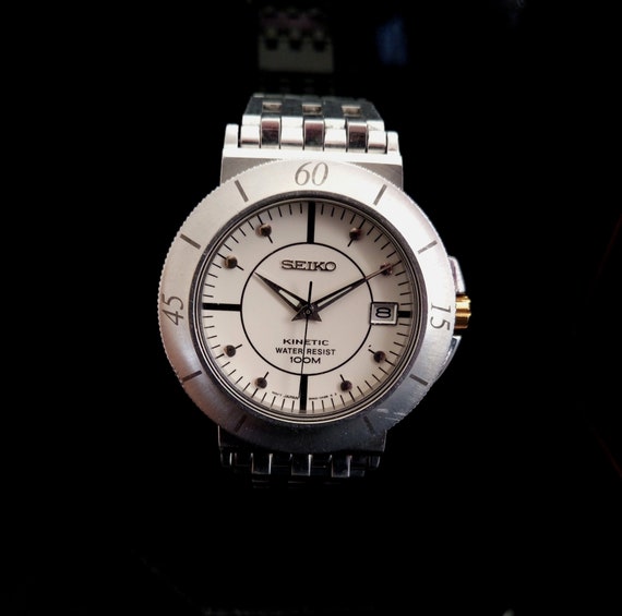 seiko kinetic dress watch