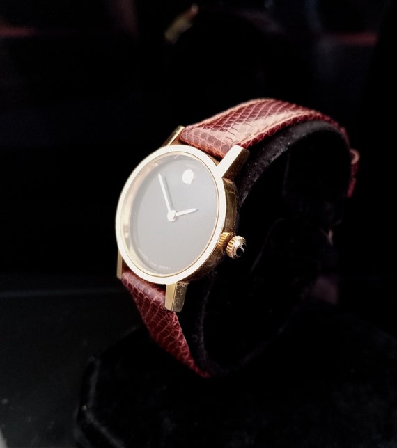 movado museum quartz watch