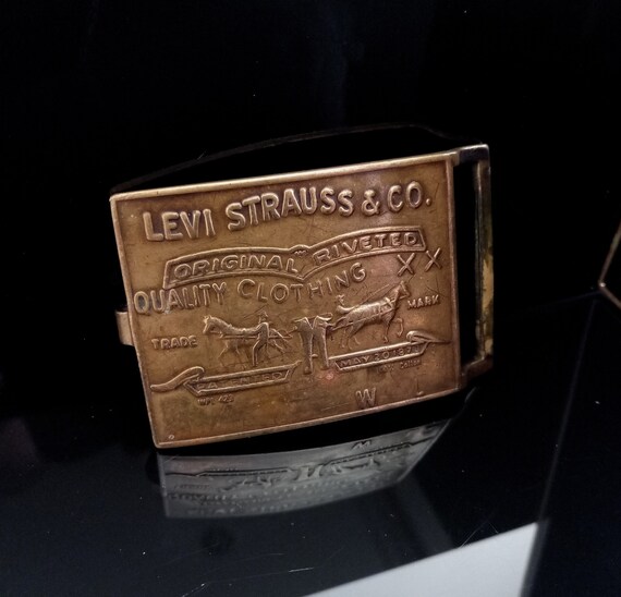 antique levi strauss belt buckle
