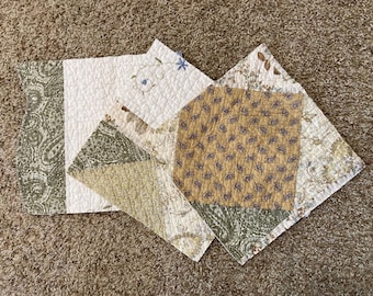 3 Cutter Quilt squares (3) approx.  13" x 13" pre cut set #5