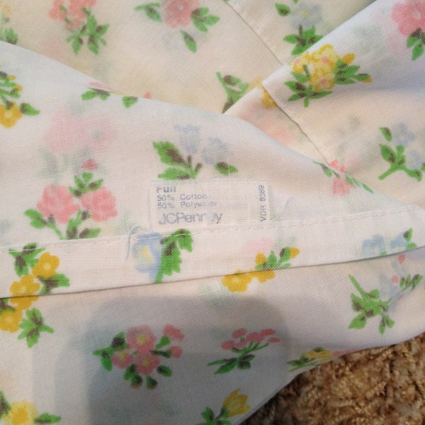 Vintage Bed Sheet Etsy
