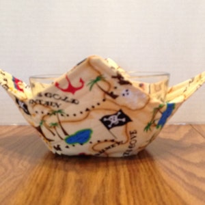 Pirate Bowl Cozy, Pirate Kitchen, Bowl Cozy, Bowl Cozies for Microwave,  Soup Bowl Cozy, Halloween Kitchen, Gift for Pirate Lovers, RV Gifts 