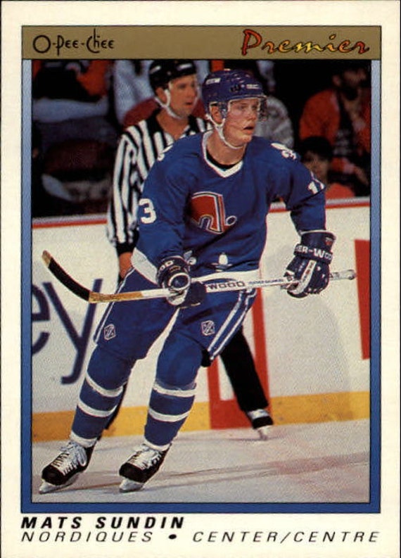 Vintage 1990 91 O Pee Chee Premier 114 Mats Sundin Rc Etsy