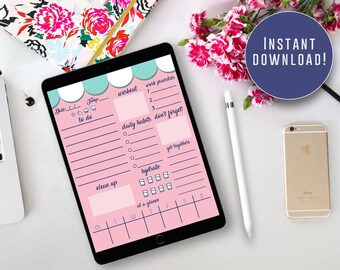 Digital Journal Page for iPad or as Printable