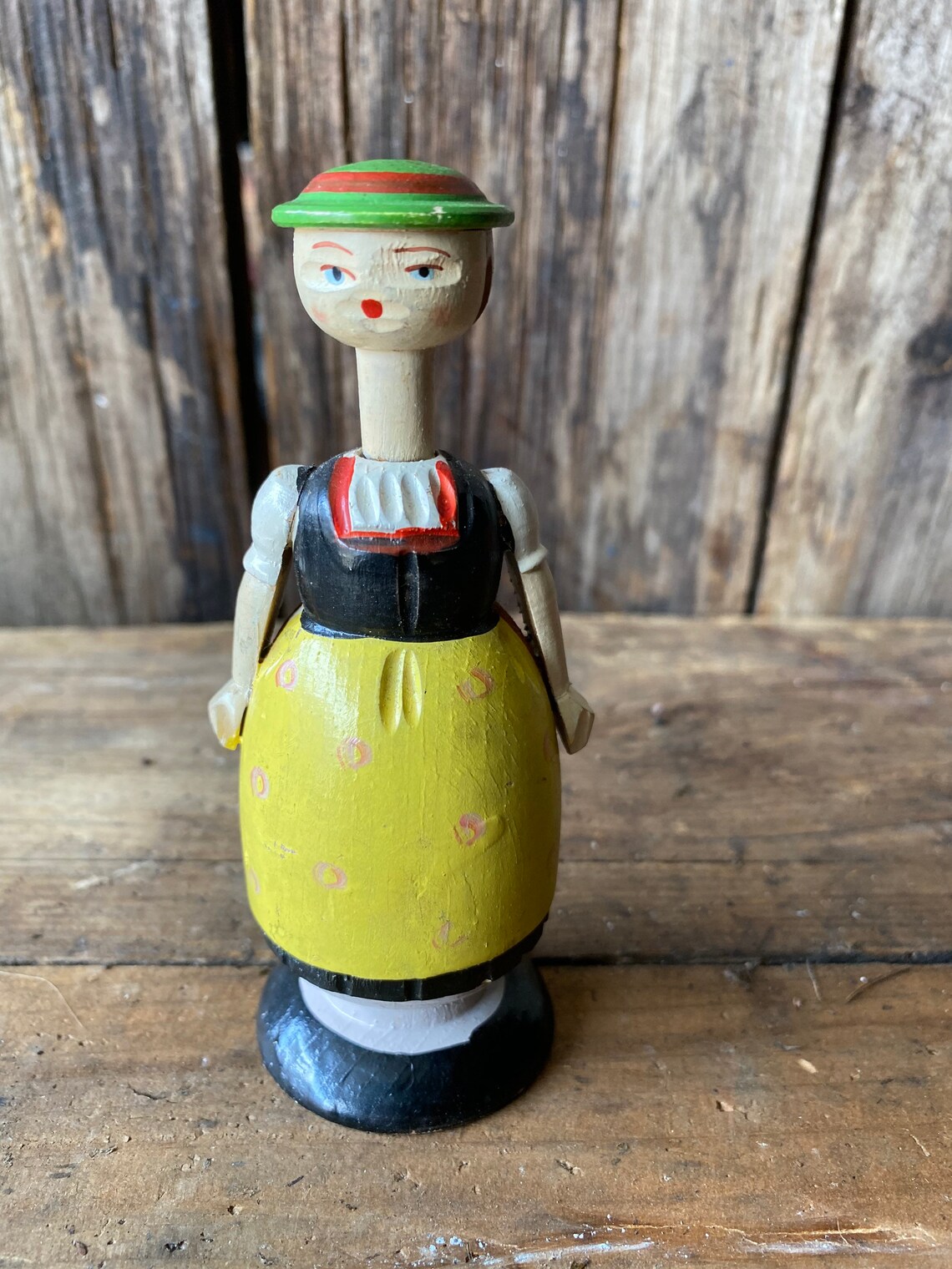 Vintage Wooden Amish Salt and Pepper Shakers Etsy