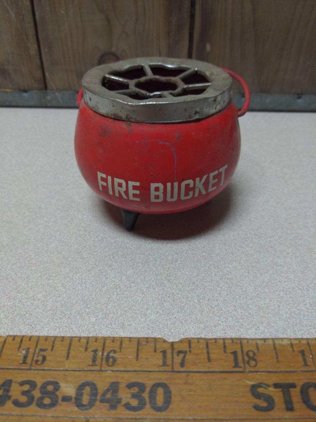 Vintage Fire Bucket Ashtray Etsy