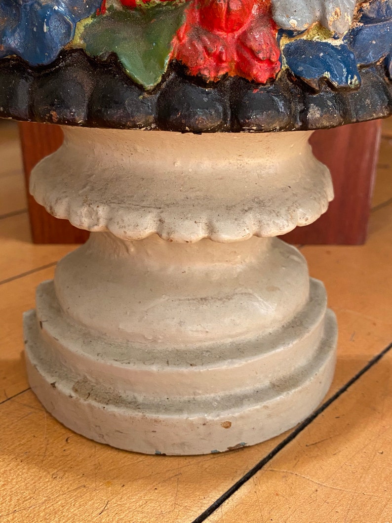 Vintage Flower Basket Door Stop Etsy