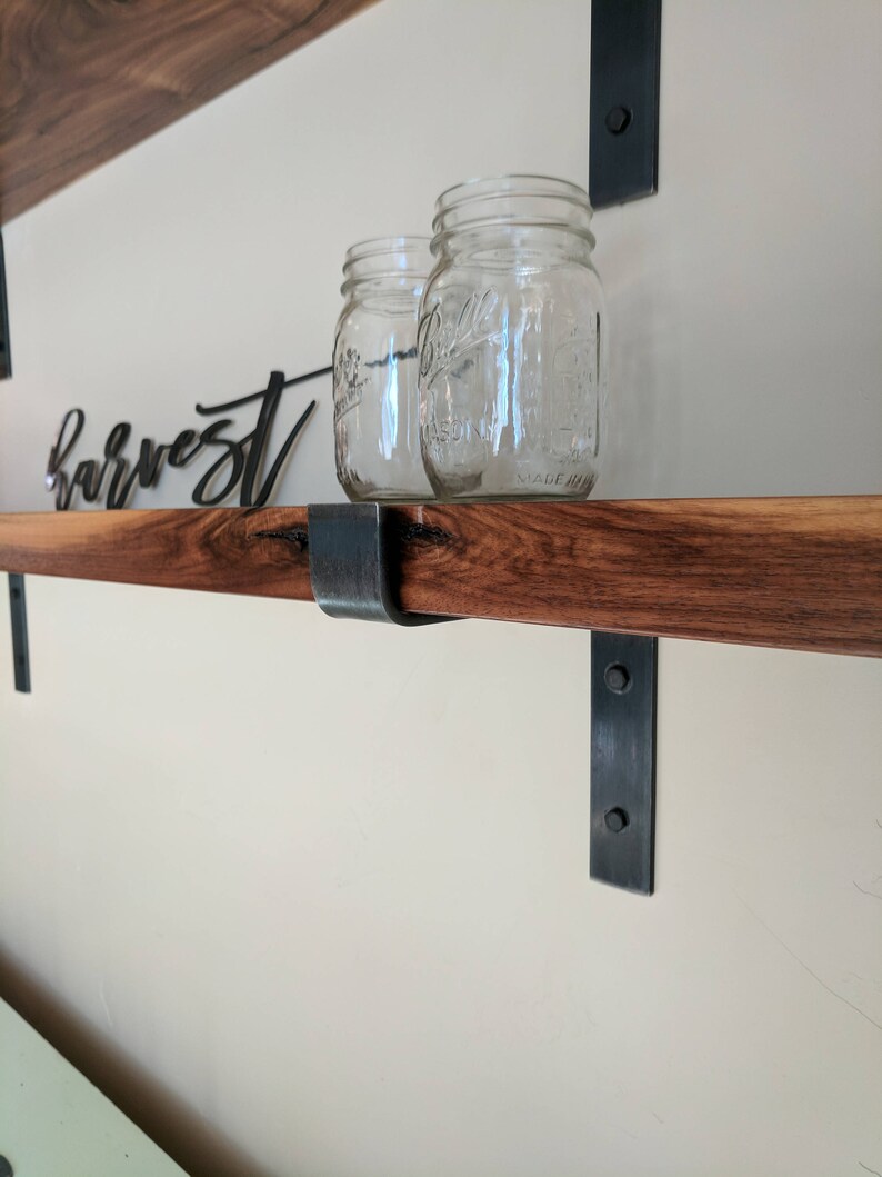 Metal Shelf Bracket With Lip Heavy Duty Shelf Brackets Etsy