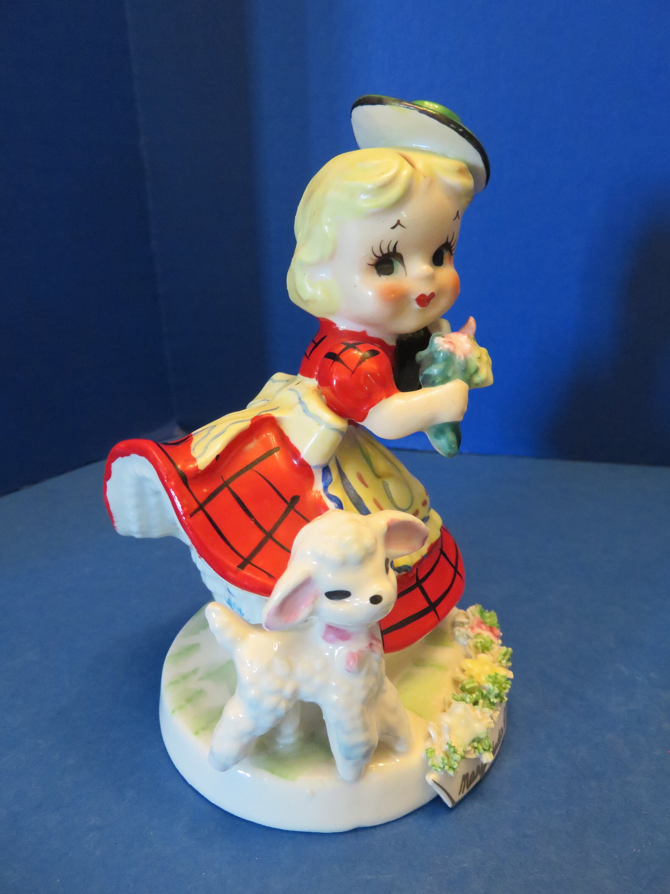TMJ Nursery Rhyme Girl Mary Had a Little Lamb Wears Red and Etsy