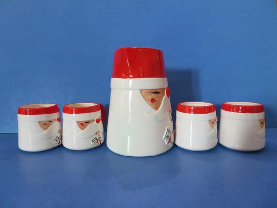 Shafford - James R Summers Design - Santa Pitcher With Four Cups