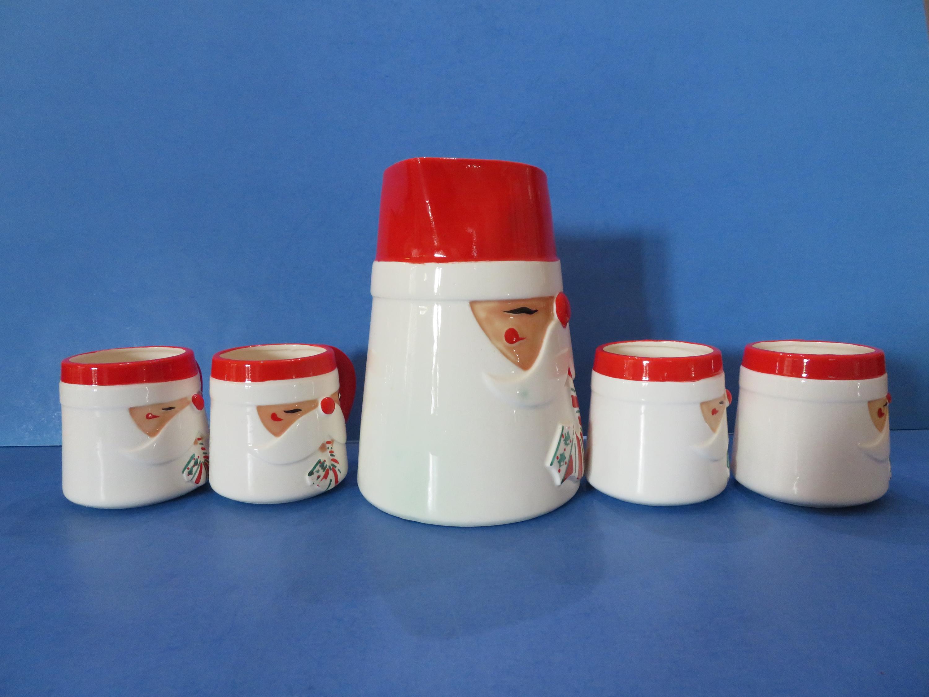 Shafford - James R Summers Design - Santa Pitcher With Four Cups