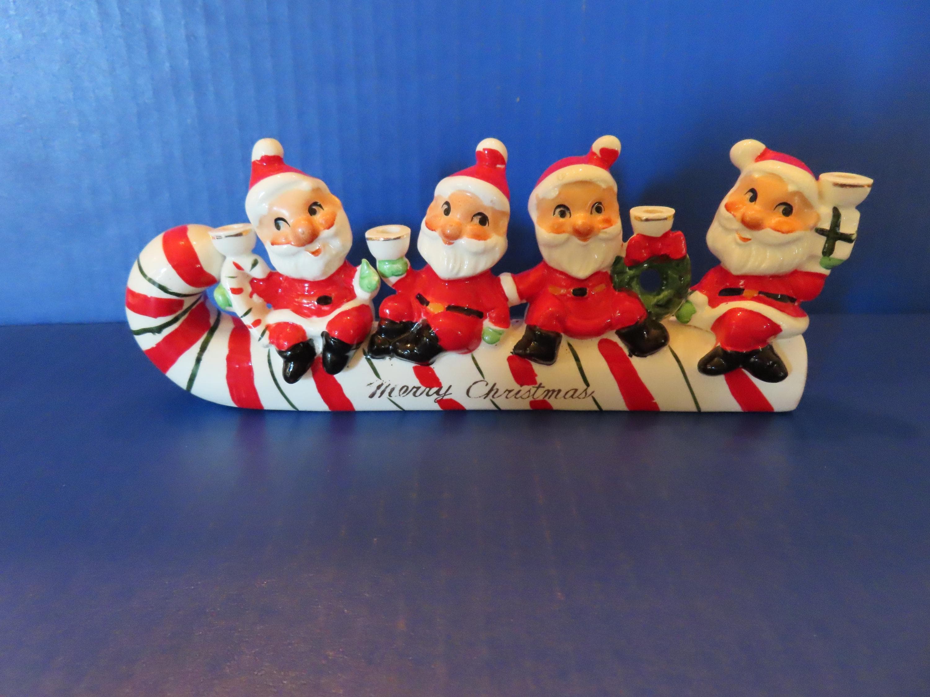 アメリカングラスサイン　サンタアンティーク金箔　ビンテージ Vintage Japan Santa - Etsy