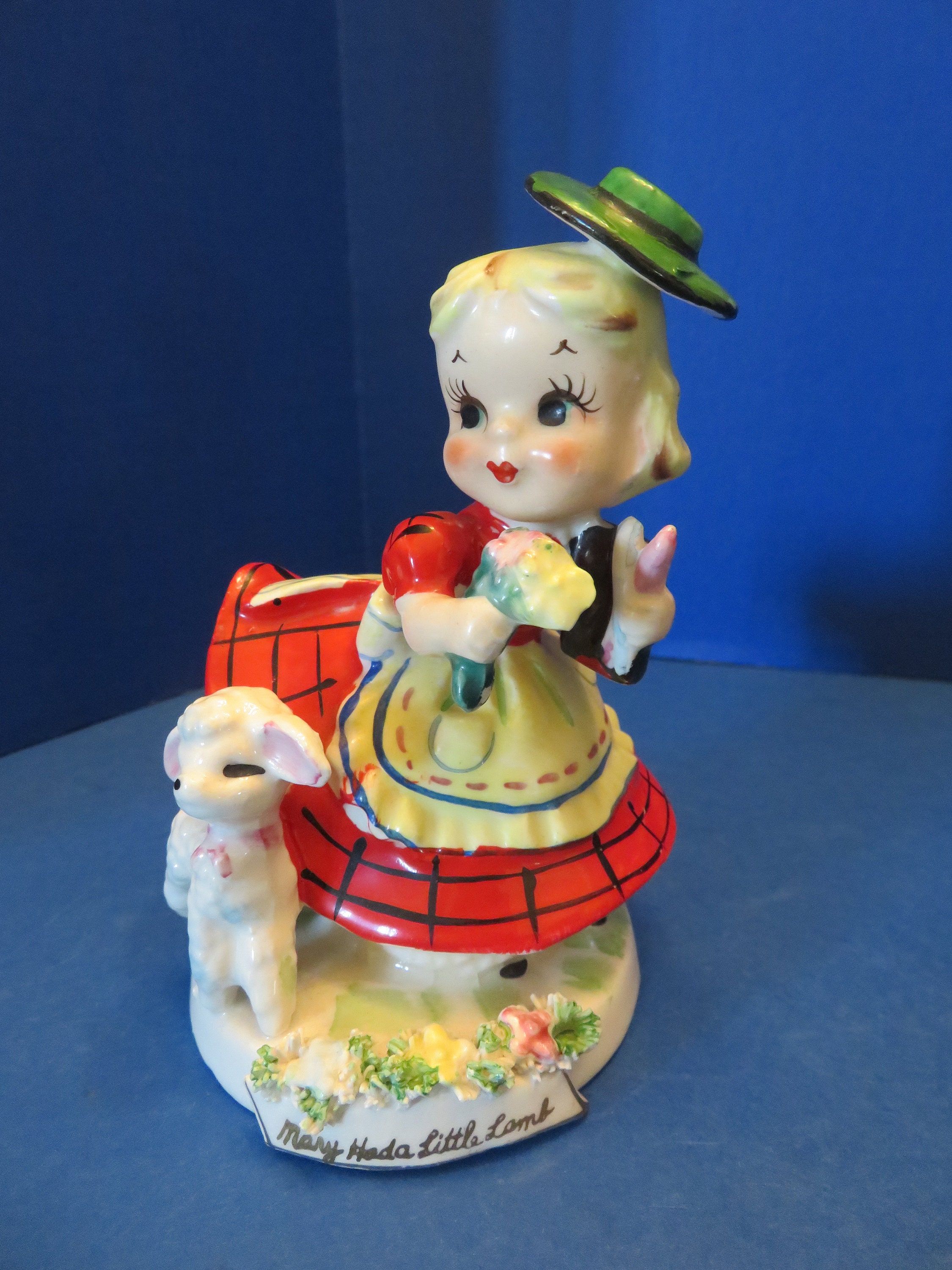 TMJ Nursery Rhyme Girl Mary Had a Little Lamb Wears Red and Etsy