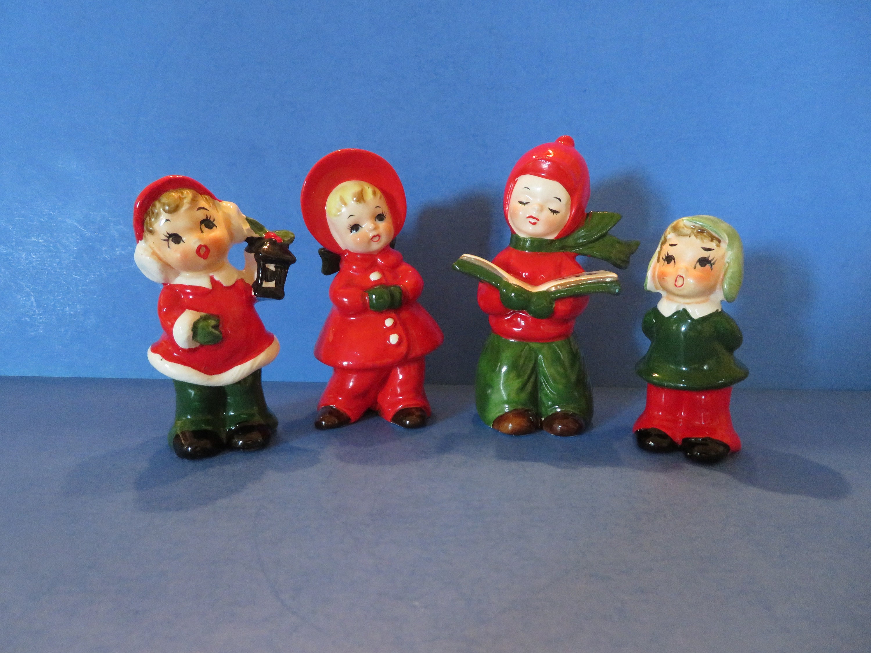 Josef Originals Japan Christmas Carolers - Set of Four - 3 Boys