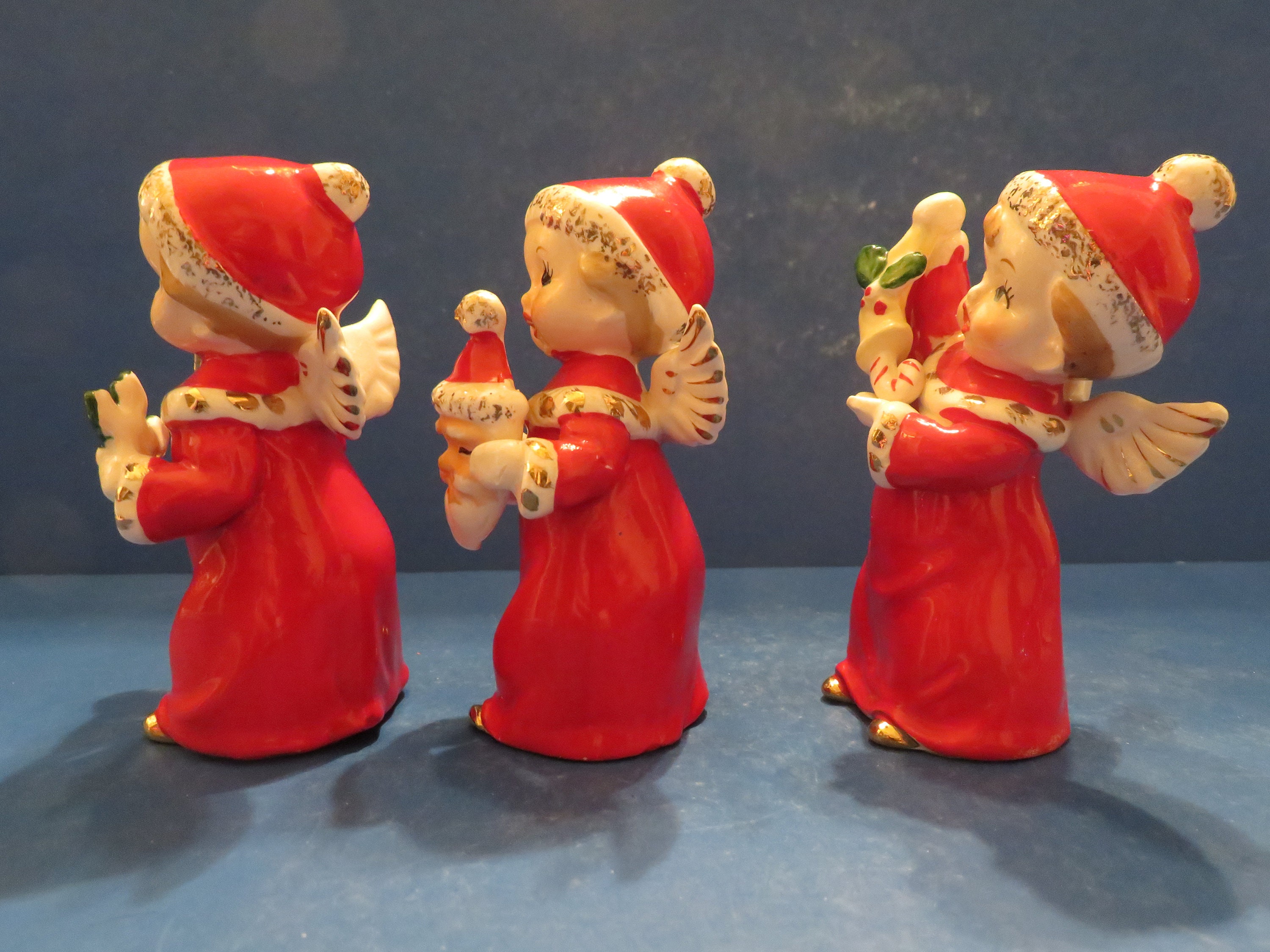 Fine A Quality Christmas Angel Trio - Set of Three - Each