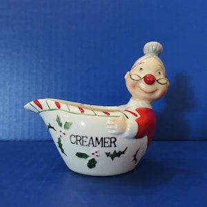 Lipper Mann Christmas Santa's Mrs Claus - Creamer - Excellent and Rare!