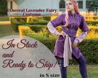 Fairy Queen Outfit. Ethereal Lavender Fairy Costume. Perfect for Elegant Ladies at Renaissance Fest.