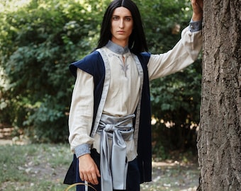 Elven Fantasy Outfit Voronwе Elven Seafarer. Ideal for Fairytale Weddings and Medieval Events. Stunning Costume. For Cosplay and Renfair