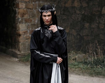 Fantasy costume "Dark Elf" . Dark Lord fantasy costume. Dark fantasy cosplay costume