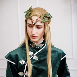 Costume "Clans of Wood Elf  " . Сustom-made production. Elven Lord fantasy costume. Elven wedding costume. Fantasy elven tunic.
