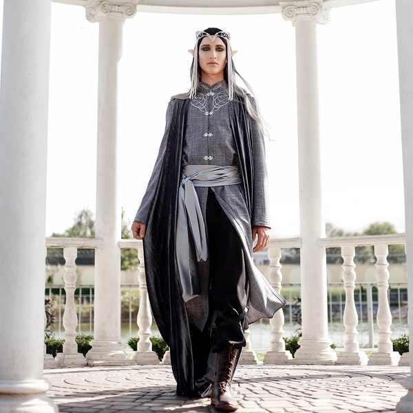 Fantasy  costume  " The King's Most Excellent ". Elven Lord fantasy costume. LARP costume. Elven wedding costume.