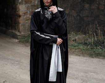 Dark Fantasy Cosplay Costume with Velvet Cape “Dark Elf”
