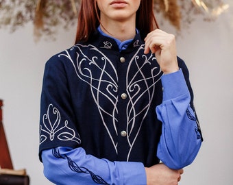 Elven costume  &quot;Son of Kings&quot;. Elven wedding costume for men, Fantasy LARP costume. Elven tunic